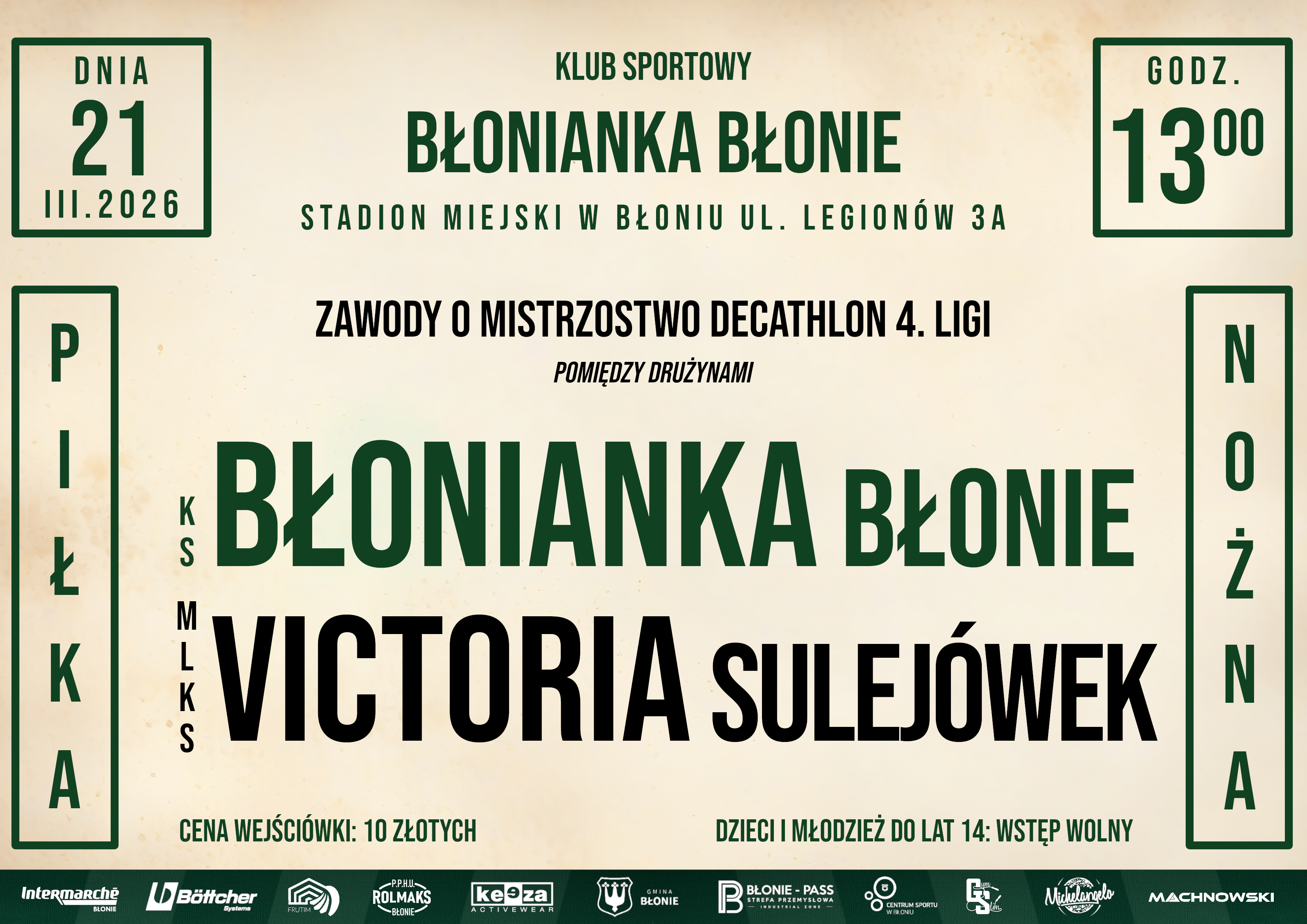 plakat_meczowy_błonianka_victoria_21_03_2026