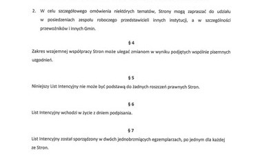 Podpisanie Listu intencyjnego w sprawie II strefy biletowej ZTM w Gminie Błonie 1