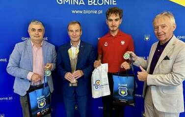 Bartosz Krzyżak z WKS 9 Błonie z tytułem Mistrza Świata - spotkanie w Ratuszu 26.08.2025 1