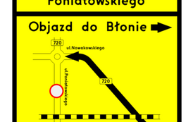 Rozbudowa drogi powiatowej nr 4108W &ndash; zmiana organizacji ruchu od 5 maja 2026 r. 1