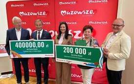 Podpisanie um&oacute;w na dofinansowanie z budżetu Samorządu Wojew&oacute;dztwa Mazowieckiego, Brwin&oacute;w 25.06.2026 r. 2