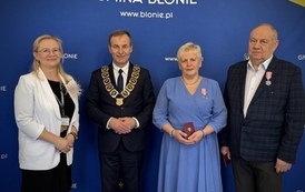 50 lat razem - piękny jubileusz małżeński- wizyta w Państwa Wierzchowskich u Burmistrza 5