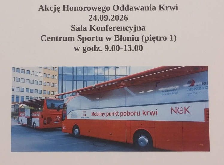 Zdjęcie do Stowarzyszenie Dawc&oacute;w Krwi &bdquo;STRAŻAK&rdquo; w Błoniu zaprasza...