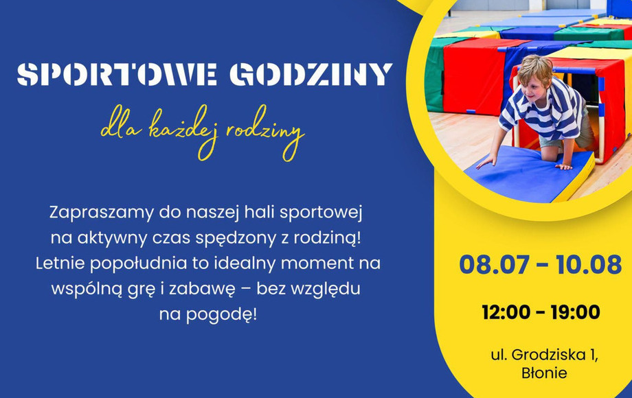 Zdjęcie do Od 8 lipca bezpłatne &bdquo;Sportowe Godziny dla każdej rodziny&rdquo;...
