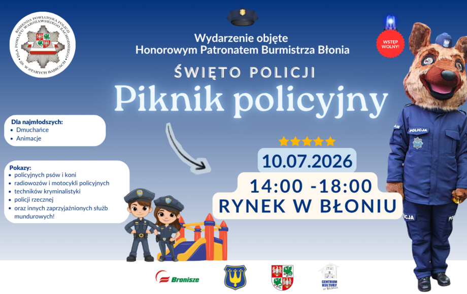 Zdjęcie do Zapraszamy na piknik policyjny z okazji Święta Policji!