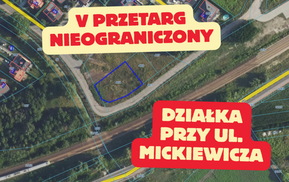 Zdjęcie do Burmistrz Błonia ogłasza V przetarg ustny nieograniczony na...
