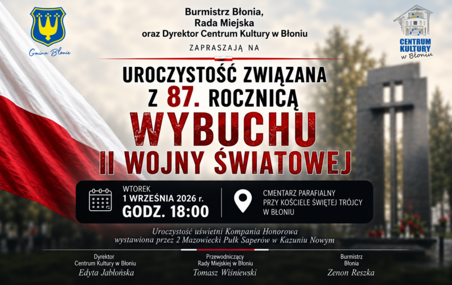 Zdjęcie do Zaproszenie na obchody 87. rocznicy wybuchu II wojny światowej
