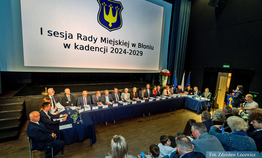 Zdjęcie do SESJA INAUGURACYJNA nowo wybranej IX kadencji Rady Miejskiej w&nbsp;Błoniu - 7.05.2024, fot. Zdzisław Lecewicz