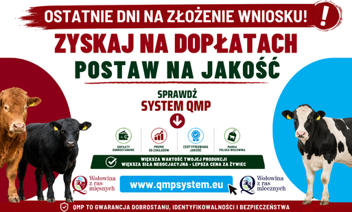 Zdjęcie do Ekoschemat &bdquo;Dobrostan zwierząt&rdquo; Dodatkowe pieniądze dla hodowc&oacute;w z QMP &ndash; tylko do 1 czerwca!