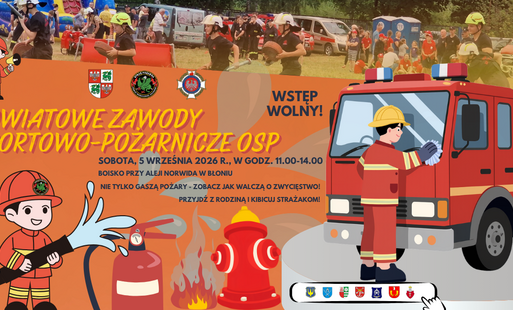 Zdjęcie do POWIATOWE ZAWODY SPORTOWO-POŻARNICZE OSP! Zapraszamy w sobotę 5.09.2026