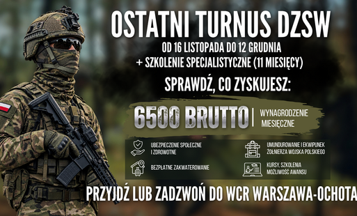 Zdjęcie do Ostatnia szansa w tym roku! Dołącz do DZSW i zostań żołnierzem