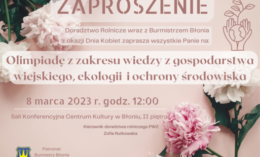 Zdjęcie do Weź udział w olimpiadzie z zakresu wiedzy z gospodarstwa wiejskiego, ekologii i ochrony środowiska!