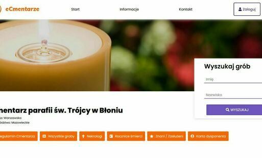 Zdjęcie do Cmentarz parafii św. Tr&oacute;jcy w Błoniu został zinwentaryzowany