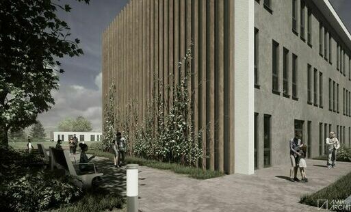 Zdjęcie do Zaprezentowano koncepcję architektoniczną nowej szkoły przy ul. Lesznowskiej