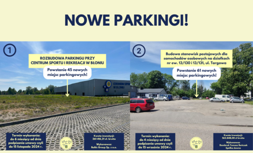 Zdjęcie do Nowe parkingi w Błoniu!