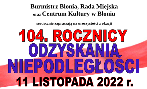 Zdjęcie do Zapraszamy na uroczystości 104. rocznicy odzyskania niepodległości