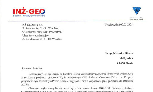 Zdjęcie do &nbsp;Informacja dla mieszkańc&oacute;w Gminy Błonie