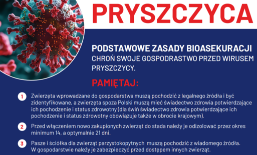 Zdjęcie do Informacje Ministerstwa Rolnictwa i Rozwoju Wsi nt. zapobiegania pryszczycy