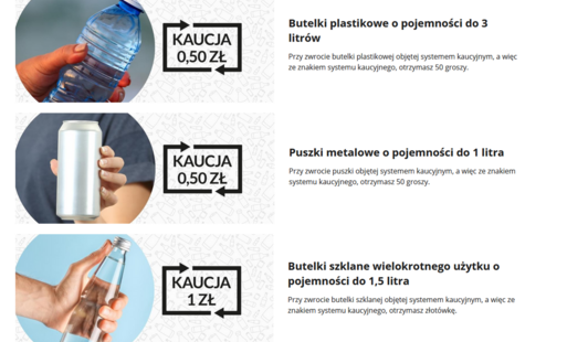 Zdjęcie do ZUK informuje: system kaucyjny od 1 października