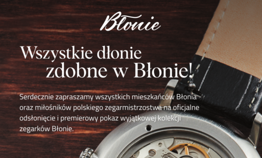 Zdjęcie do Premiera nowego modelu zegarka Błonie