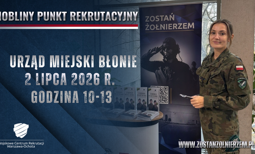 Zdjęcie do Zostań Żołnierzem! Mobilny Punkt Rekrutacyjny zawita do Błonia!