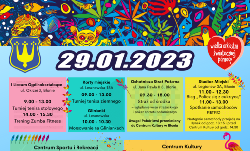 Zdjęcie do Program 31. Finału WOŚP w Błoniu