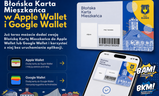 Zdjęcie do Błońska Karta Mieszkańca w Apple Wallet i Google Wallet