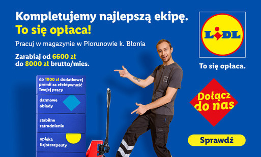 Zdjęcie do Praca w magazynie w Piorunowie, gmina Błonie - pracownik/pracowniczka kompletacji towaru (mroźnia)