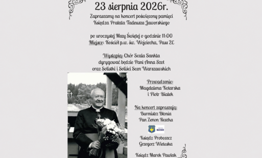 Zdjęcie do Msza Święta i koncert poświęcone pamięci śp. Księdza Prałata Tadeusza Jaworskiego
