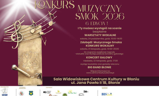 Zdjęcie do VI edycja Konkursu Muzycznego SMOK 2026. Zapraszamy do udziału!