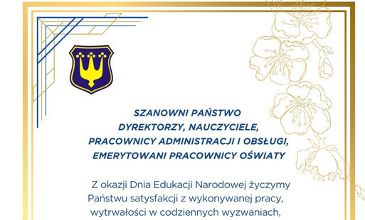 Zdjęcie do Życzenia z okazji Dnia Edukacji Narodowej