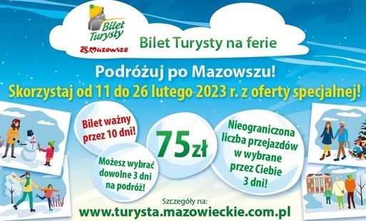 Zdjęcie do Bilet Turysty na ferie! 