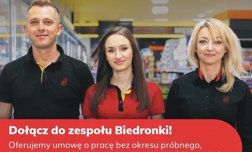 Zdjęcie do Ogłoszenie o pracę w sieci sklep&oacute;w Biedronka