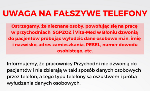 Zdjęcie do Uwaga na fałszywe telefony!