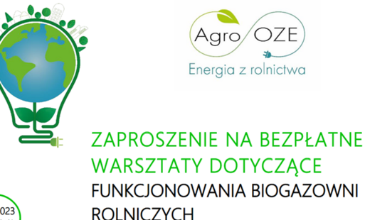 Zdjęcie do Zaproszenie na bezpłatne warsztaty dotyczące funkcjonowania biogazowni rolniczych 