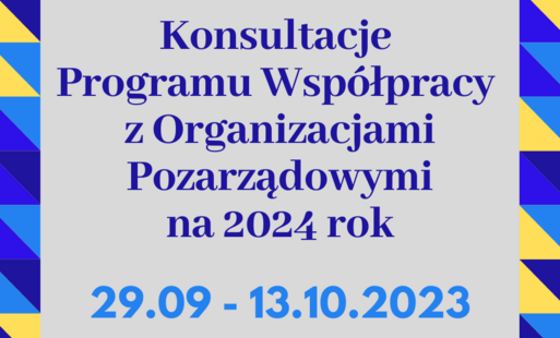 Zdjęcie do Konsultacje Programu wsp&oacute;łpracy
