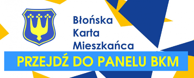 Baner kierujący do panelu Błońskiej Karty Mieszkańca