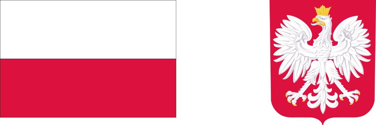 Flaga i godło Polski - logotypy środków krajowych