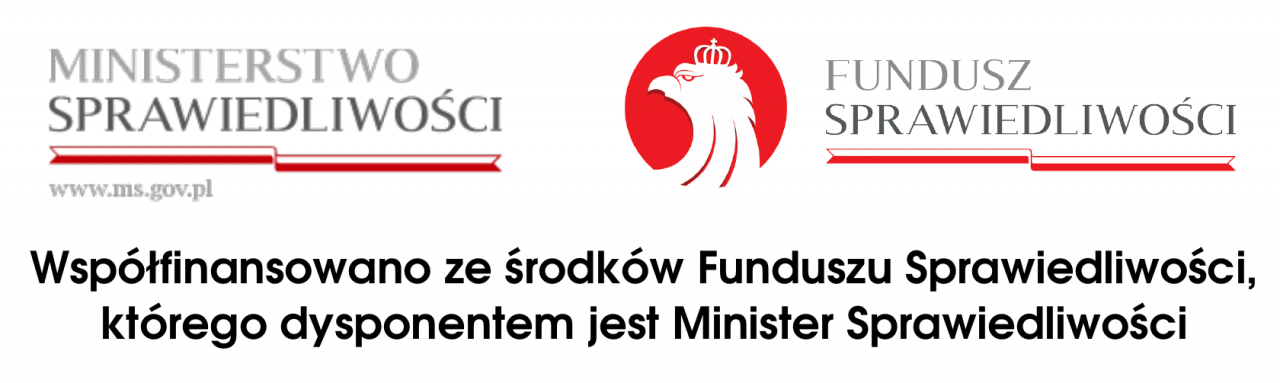 logo Ministerstwo Sprawiedliwości i Fundusz Sprawiedliwości