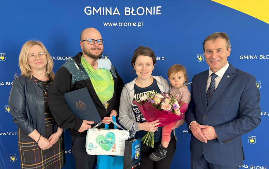 Witamy pierwszego Błońskiego Maluszka! - Gmina Błonie